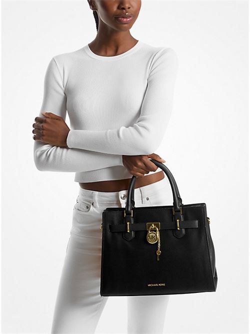 MD SATCHEL LEATHER MICHAEL KORS | 35T1GHMS2L/BLACK